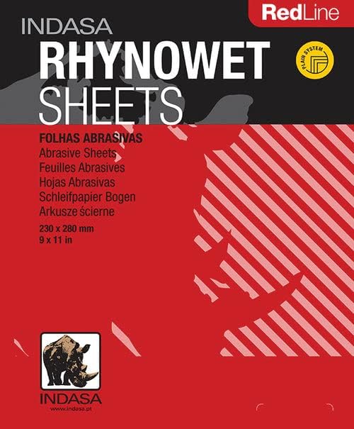 Buy Indasa Redline Rhynowet Wet & Dry Sanding Sheets, 6 & 7 Series (6-1000), 80