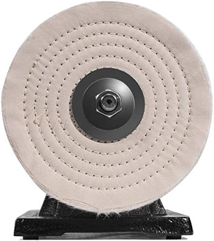 XtremepowerUS 8" Bench Polishing Buffer Machine, 3/4 HP Heavy-Duty Buffer Grinder, Dual Wheel Metal Polisher for Steel, Aluminum, Brass, Chrome, Automotive & Jewelry Polishing