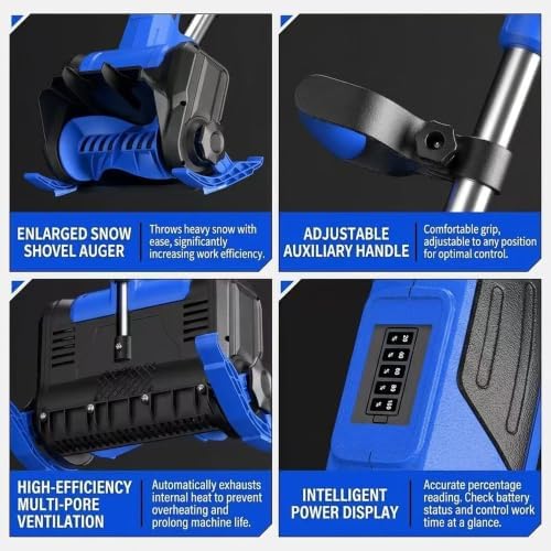 Cordless Electric Snow Shovel, Brushless, 11.8 in, 1 Battery