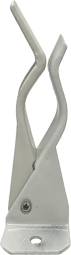 Black Duck Brand White Spring Grip Clamps, Mop and Broom Clamp Holder for Shovel, Rake, Broom, Mop, Etc. (4, Jumbo)