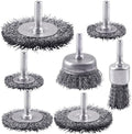 Rocaris 7 Pack Carbon Steel Wire Wheel Brush, Cup Brush Set