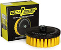 7in Boat Brush Variable Speed Polisher Attachment - Medium Yellow Bristles