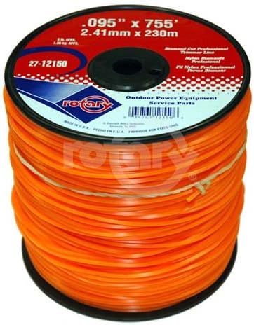Maxpower Rotary Trimmer Line .095 Inch 755-Foot Length Diamond Cut Professional Spool