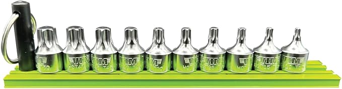 10 PIECE HALF CUT STUBBY TORX SET ON MAGRAIL