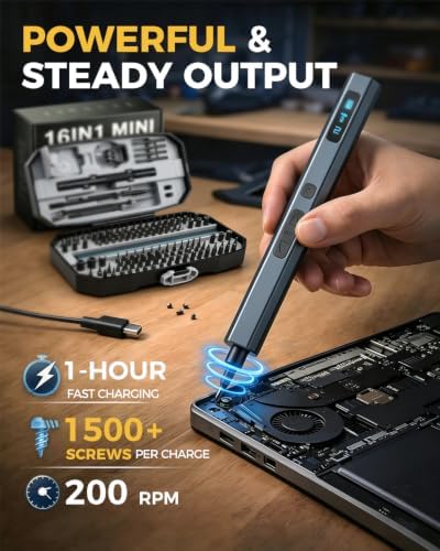 160 in 1 Mini Electric Screwdriver Set: Cordless Precision Power Tool Kit