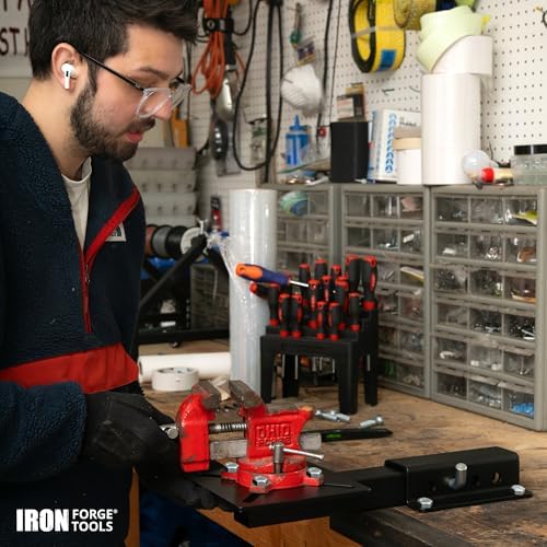 Iron Forge Tools Bench or Bumper Mount Bolt-On Receiver for 2 Inch Hitch