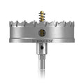 4-1/4" TCT Hole Saw for Hard Metal, Heavy Duty 108mm Tungsten Carbide Tipped Hole Cutter with Spring-Loaded Pilot Drill Bit for Stainless Steel, Metal, Iron, and Plastic.