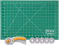 WA Portman 12x18 Fabric Cutting Mat, Quilting Rotary Cutter 5 Rotary Blades