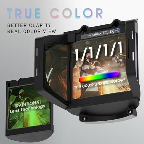 YESWELDER 180 Panoramic Welding Helmet with 6 Arc Sensors