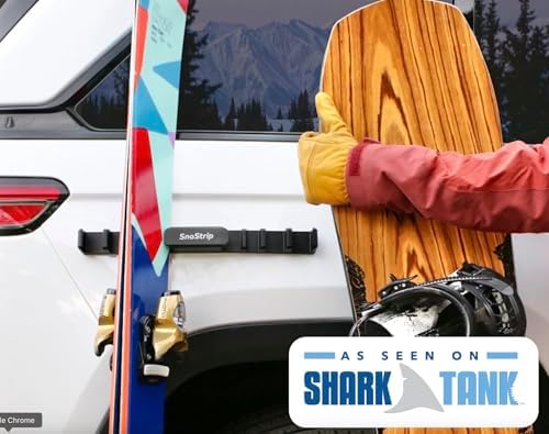 SnoStrip by RigStrips | The Original Protective Magnetic Ski & Snowboard Holder for the Side of Your Vehicle for Paint and Gear Protection