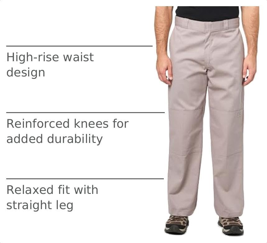 Dickies Mens Loose Fit Double Knee Work Pants