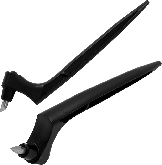 Craft Cutting Tools Pen, Craft Cutting Knives with 3 different 360 Degree Rotating Blades Stainless Steel Cutter Pen for Stencils Scrapbooks DIY Crafts (Black)