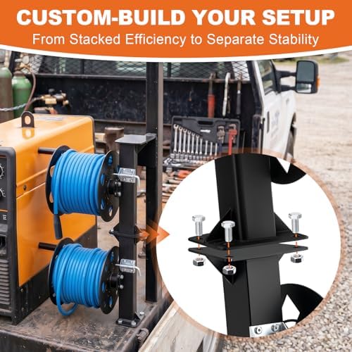 2-in-1 Modular Welding Lead Reels, 0.16 in Steel