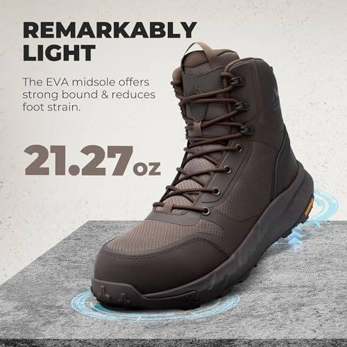 NORTIV 8 Men's Composite Toe Work Boots Lightweight