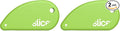 Slice Micro Ceramic Blade, Safety Cutter, Finger Friendly, Cuts Blister Packaging, Paper & Ideal for Outline Trims of Shapes or Coupons (Pack of 2)