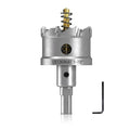 DECKRKAT 1-7/8" TCT Hole Saws for Hard Metal, Heavy Duty 48mm Tungsten Carbide Tipped Hole Cutters Set with Spring-Loaded Pilot Drill Bits for Stainless Steel, Metal, Iron, and Plastic.