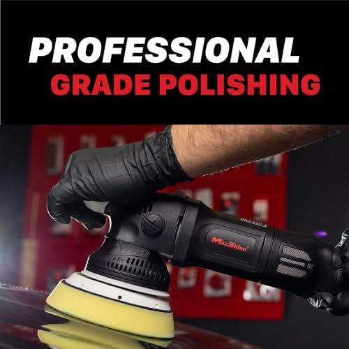 Maxshine M15 Pro Dual Action Polisher Pink – 15mm Long Throw Random Orbital Buffer, 1000W Detailing Machine 5″ Backing Plate – Variable Speed 2500–5000 OPM for Car, Truck, SUV & Boat Paint Correction
