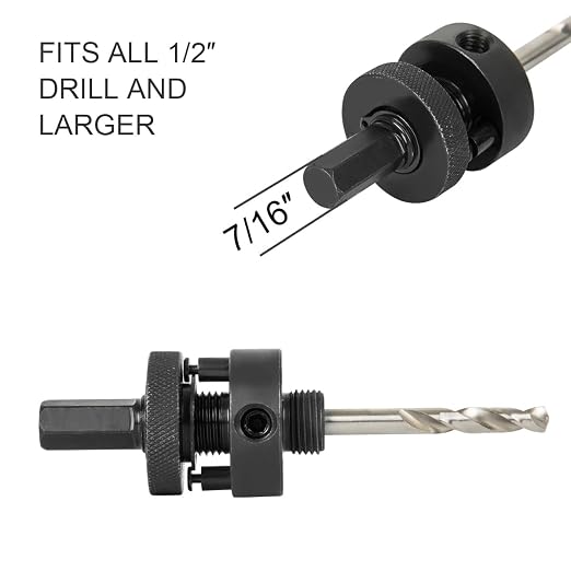 6-1/4 Inch Carbide Hole Saw with Arbor for 6” Recessed Lights, 6.25 Hole Saw Cutting Plaster Drywall Ceiling Sheetrock, 2X Faster, Green