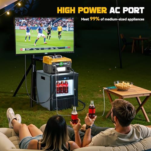 LIVOWALNY 550W Power Inverter Compatible with DeWALT 20V Battery, DC 20V to AC 110-120V Pure Sine Wave Power Station with 2 AC Outlets, 2 USB-A & 1 Type-C, for Camping Power Outage (Tool Only)