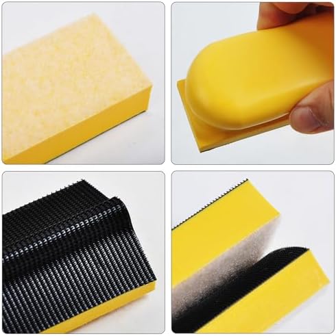20pc Hand Sanding Block Set - Hook and Loop Interchangeable Assorted Shapes