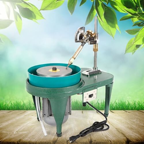 Gemstone Faceting Machine, 2800RPM Jewel Polisher Tool, 110V Rock Angle Grinding Cutting Machine With Faceted Manipulator for Carving, Drilling, Cleaning, Jade, Stone, Wood, Gold, Crafts