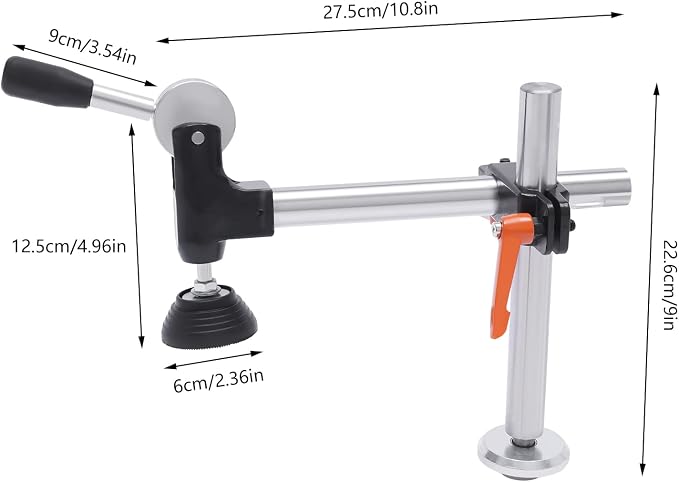 T-clamp Table Saw Presser Eccentric Press Manual Clamp Precision Sliding Table Panel Saw Adjustable Woodworking Manual Clamp Pressure Plate Device for Wood Thickness Less Than 11cm/4.33inch