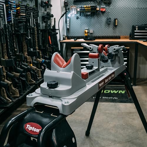 Tipton Ultra Gun Vise with Adjustable Setup, Universal Maintenance Stand, Steel Frame, for Firearm Cleaning,