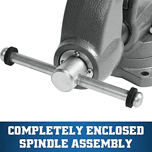 Wilton Pipe & Bench Vise, 4-1/2" Jaw Width, 6" Max Jaw Opening, 4-3/4" Throat (Model C-1)