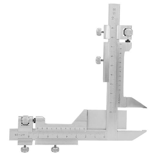 Stainless Steel Height Vernier Caliper Gear Tooth Altitude Slide Marking Ruler