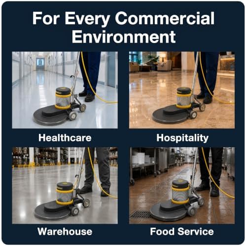 Koblenz B-1500-P High Speed Floor Buffer, Cord, 1.5 HP Commercial Burnisher
