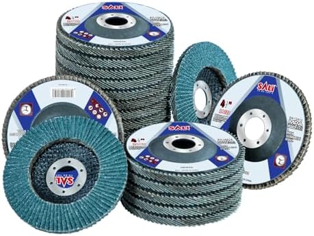 Sali 24 Pack Zirconia Flap Disc 120 Grit 4.5" x 7/8-Inch Sanding Disc Bevel Type #29 Premium and Industrial Grade Angle Grinder Grinding Wheel High Performance Edge Grinding