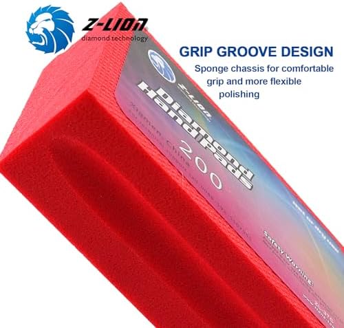 Z-Lion Diamond Hand Polishing Pads Electroplated Grit 200 for Glass Stone