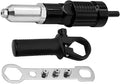 Pop Rivet Gun Tool, Professional Cordless Riveter Adapter Kit Riveter Nut Tool Drill Attachment for Cordless Electric Power Drill (4 Threaded Head Sizes: 2.4/3.2/4.0/4.8mm)