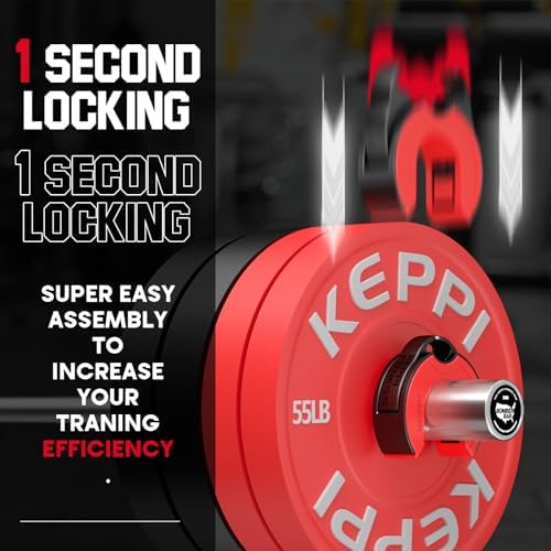 Keppi Fitness Barbell Clamps 2 Inch Aluminum Magnetic Quick Release