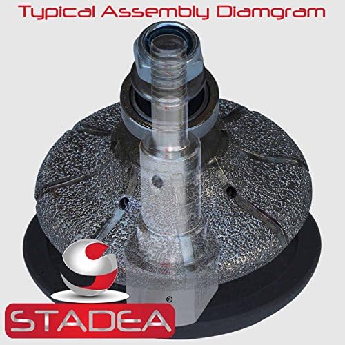 diamond profile wheels radius - half bullnose Grinding Shaping Demi 1 1/4" Grinder Marble Tile Stone Concrete Profiling