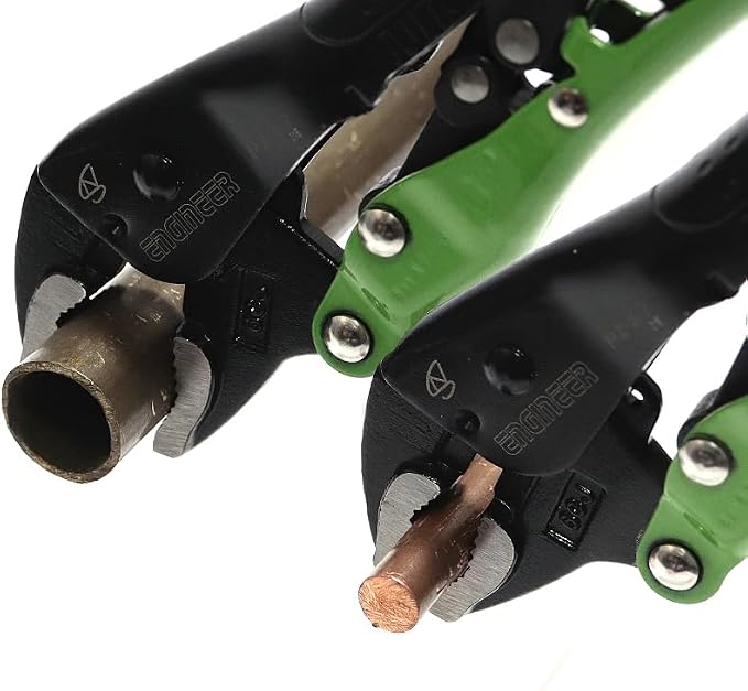 ENGINEER 6.9" Auto Locking Pliers with Stripped Screw Remover Jaws PZ-67 Professional Grade Self-Locking Mechanism, Release Lever