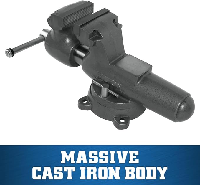Wilton Machinist Bench Vise, 6" Jaw Width, 10" Jaw Opening, 5-1/2" Throat (Model 600S)