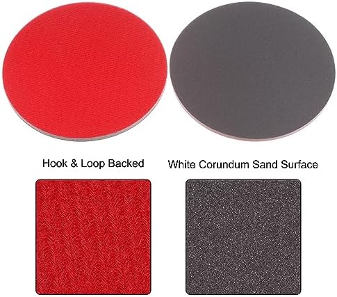 uxcell 30pcs 2000 Grit Sanding Sponge 6" Hook and Loop Sponge Sanding Disc