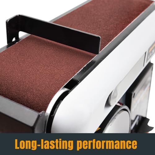 POWERTEC 6 x 48 Inch Sanding Belts, 20PK, 60 Grit Aluminum Oxide Belt Sander Sanding Belt for Bench Belt Sander, Woodworking & Paint Removal, Metal Polishing (110170-P2)