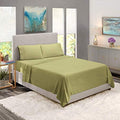 JS Sanders 1200 Thread Count Queen 4PC Bed Sheet Set Egyptian, Deep Pocket Deep Pocket, SAGE Green