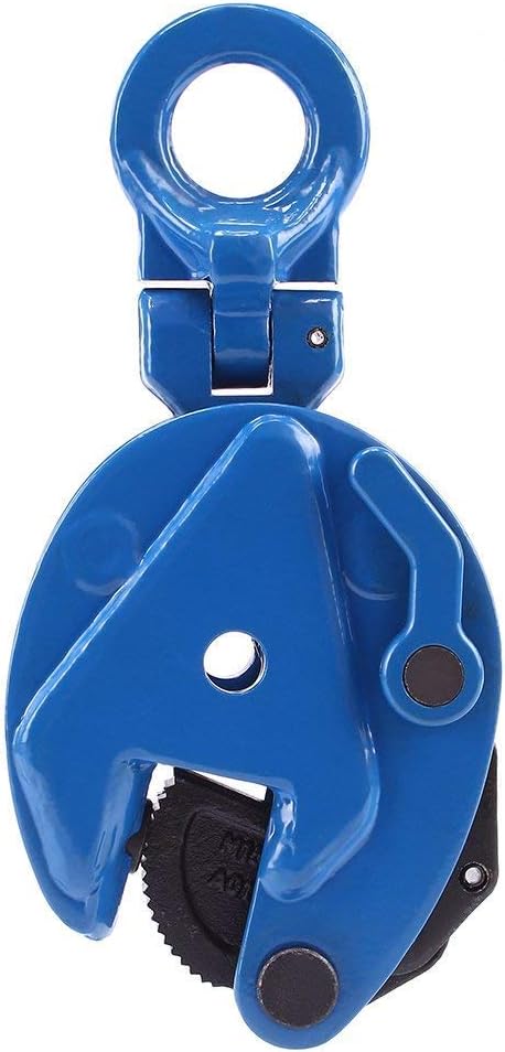 Vertical Plate Clamp, 1 Ton/2200lbs, 0.8" Jaw Opening, GS Certified