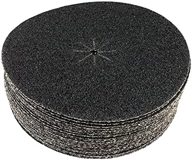7" x 5/16" Silicon Carbide Slotted Edger Floor Sanding Discs (25 Pack, 24 Grit)