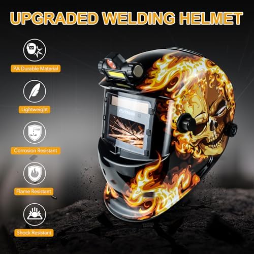 TRQWH Welding Hood Auto Darkening Welding Helmet with Light True Color