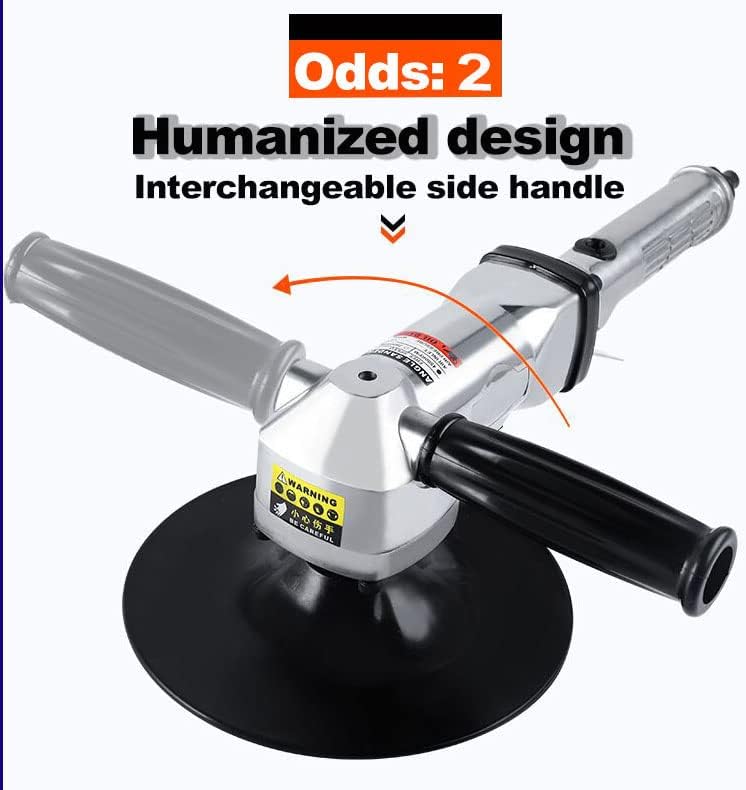 7" Pneumatic Sander Polisher, 2500 RPM Variable Speed Air Sanding Tool