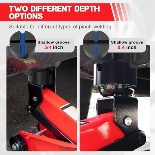 Labor Saving Arm Jack Pad Adapter, Floor Jack Pad Universal Jack Stand Rubber Pinch Protector Car Adapter Anti Slip Floor Trolley Support, Flat Top Jack Adapters