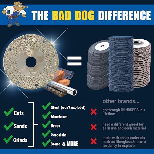 Bad Dog Tools 3" Endless HDII Multipurpose Cut/Grind Diamond Wheel