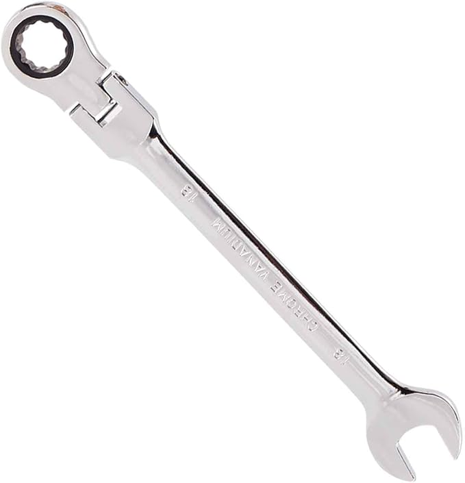 Qnkaa Flexible Ratchet Wrench Set 12pcs 8-19mm Spanner Gear Ring Ratcheting Combination Flexi Wrench Kit Metric Flex Head