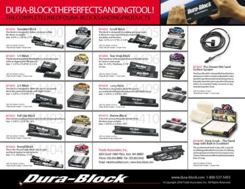 7pc Kit Dura-Block - Hand Sanding Wet Sand Sandpaper Paint AF44L - Part# DBL AF44L