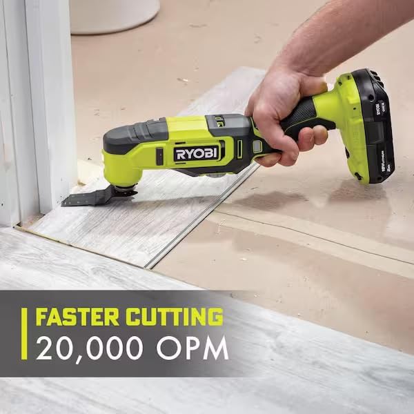Ryobi Oscillating Multi Tool with 4 PC Blade set and Buho Tool Bag