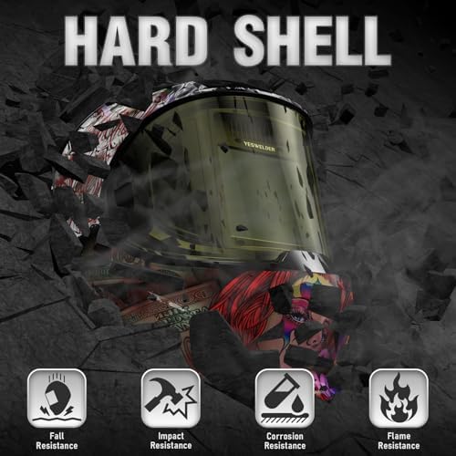 YESWELDER Auto Darkening Welding Helmet, 180° View, LYG-Q800D-JK